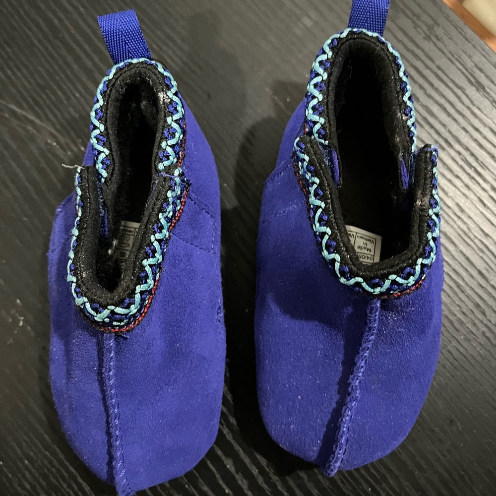 UGG Deep Blue Baby Tasman Slipper Toddler Shoes Unisex Size 04/05 -12-18 Months